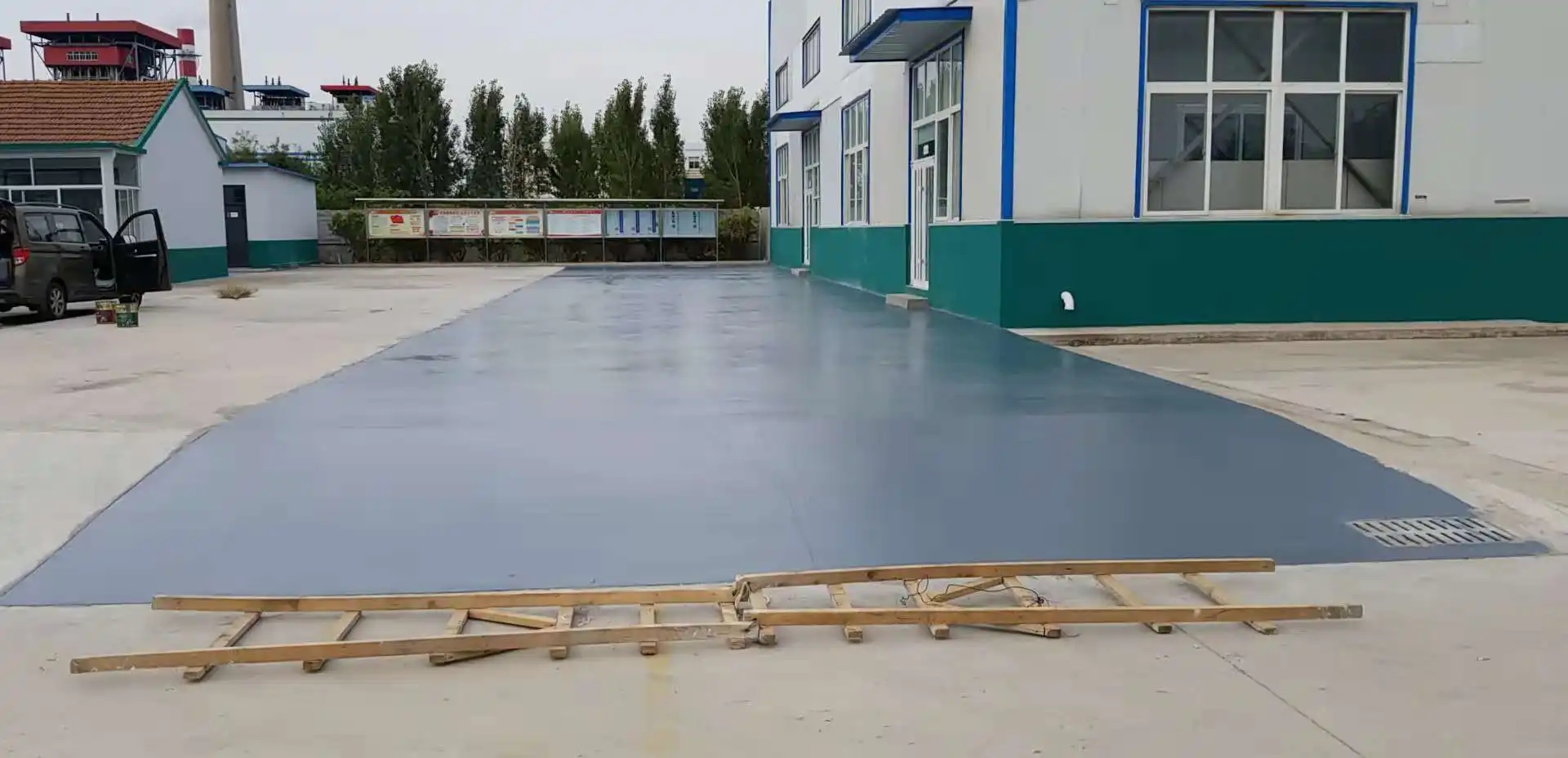 朝阳车间厂房地坪漆修补翻新